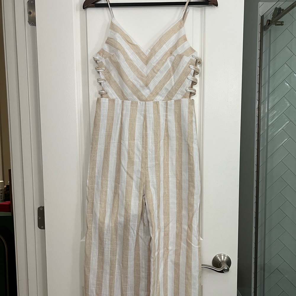 Striped Jumpsuit Strappy